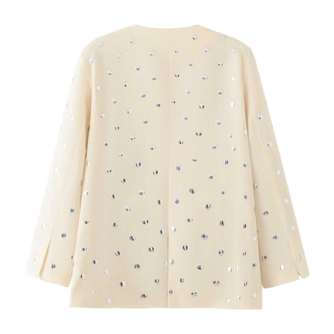 Elegant blazer jacket for women with sparkling sequins Lune London