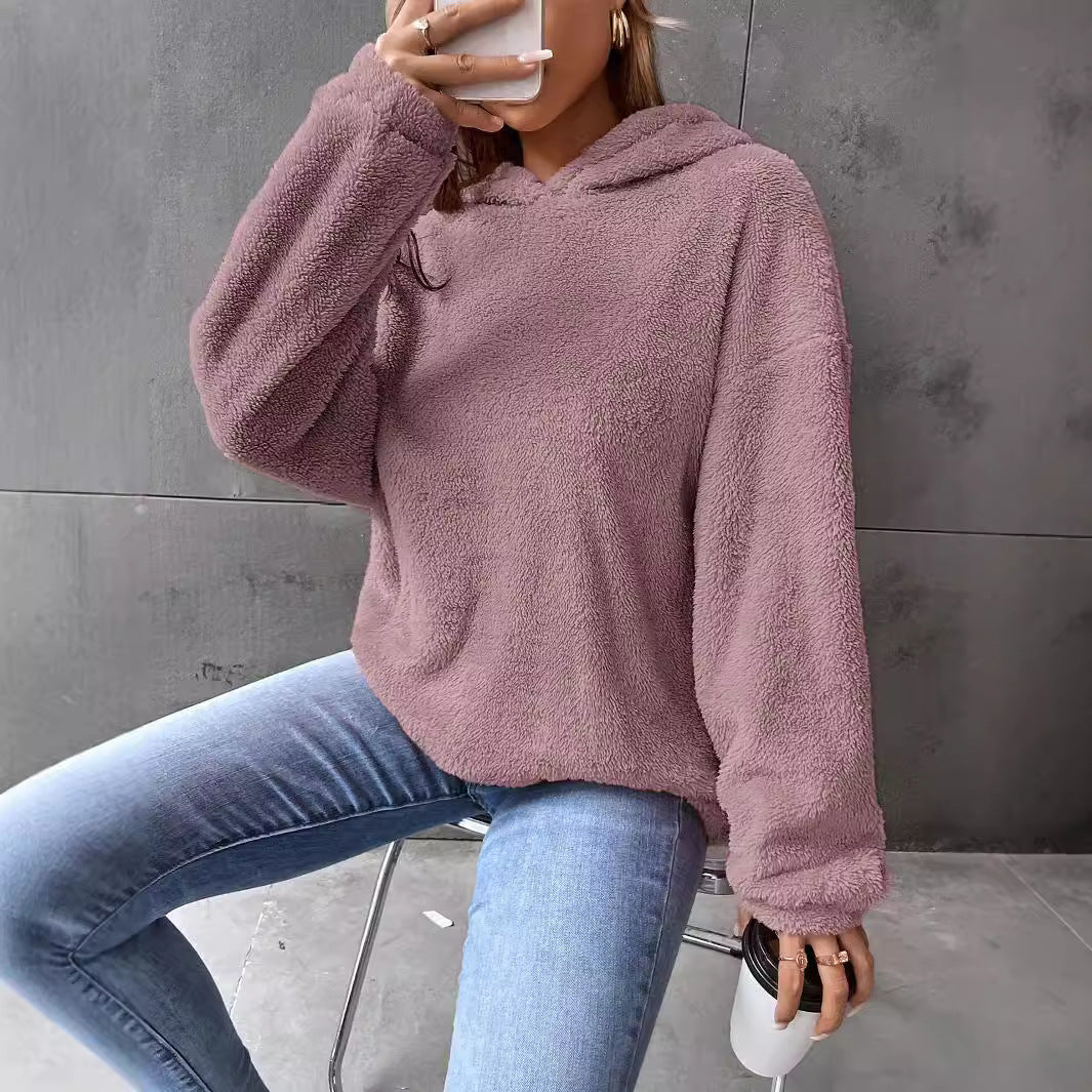 Women's Fleece Hooded Sweatshirt Lune London