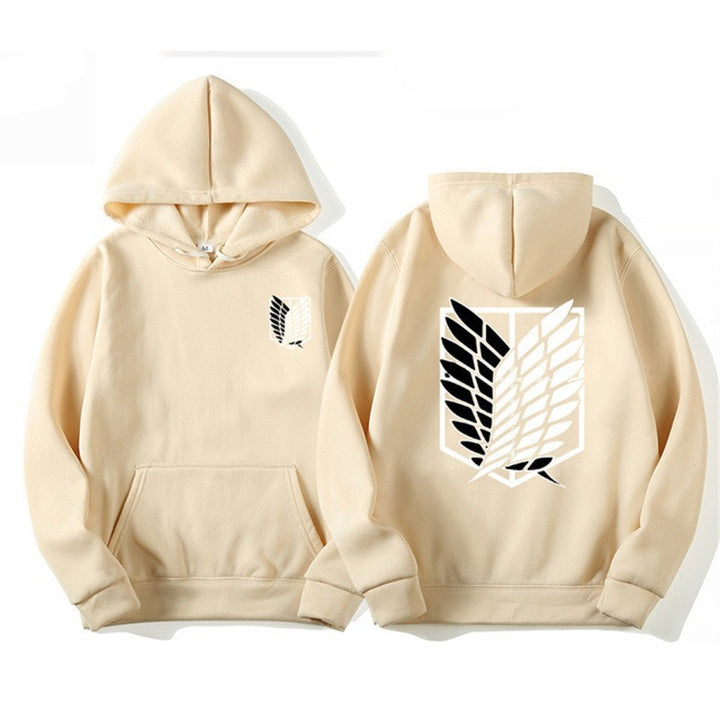 Women's hooded sweatshirt with modern anime design and practical kangaroo pocket Chic & Stil