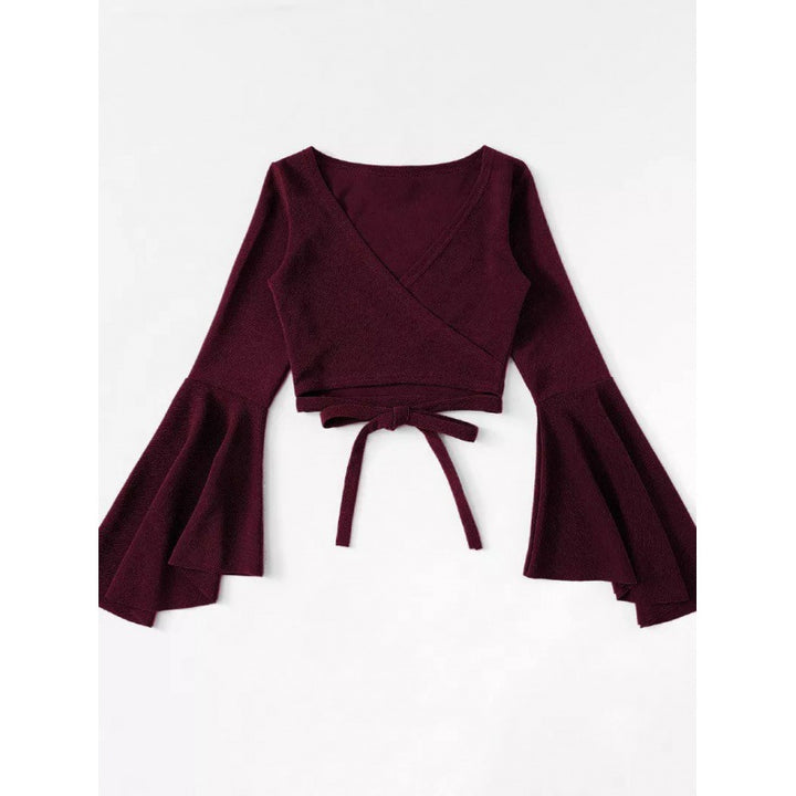 Lune London women's short rolled T-shirt with flared sleeves