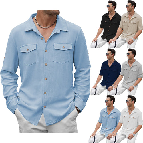 Classic casual shirt for men with two chest pockets Amarae