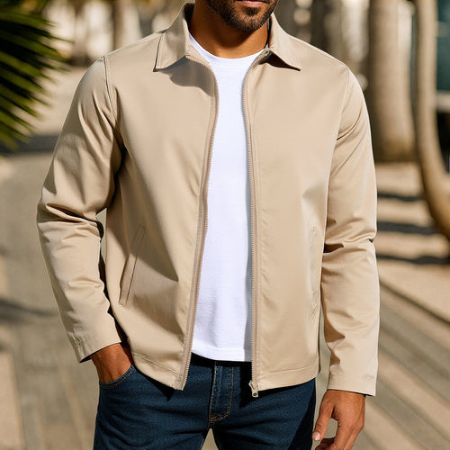 Casual men's jacket with innovative wind protection technology Amarae
