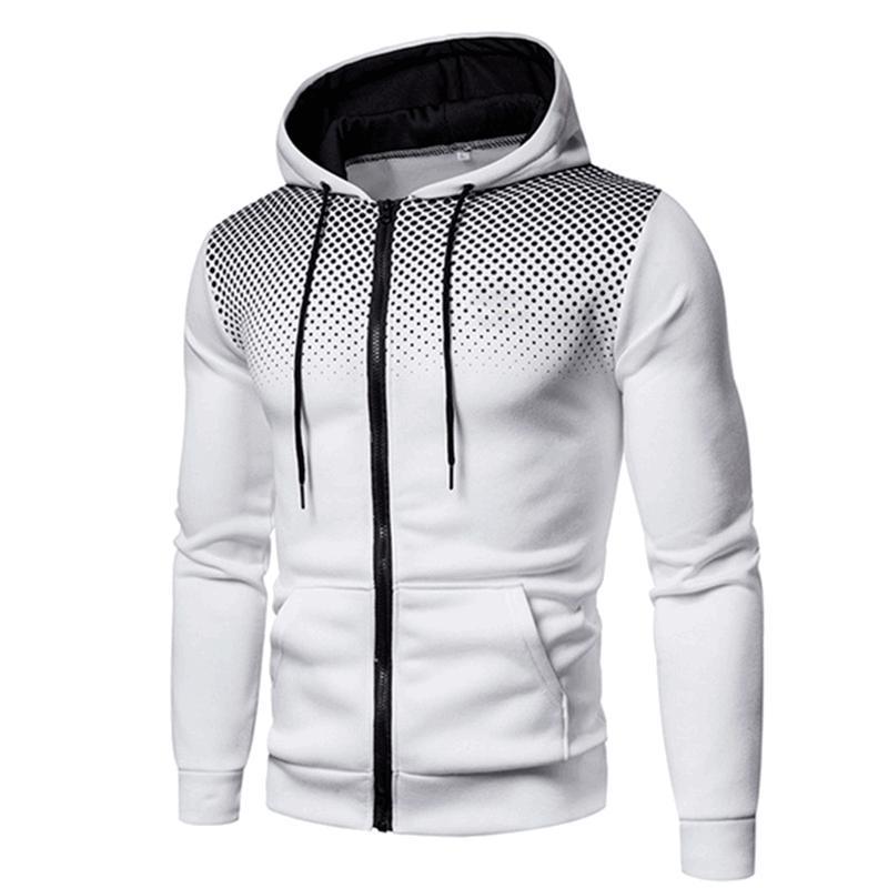 Sporty hooded sweater for men with an innovative structure and practical zip pockets Amarae