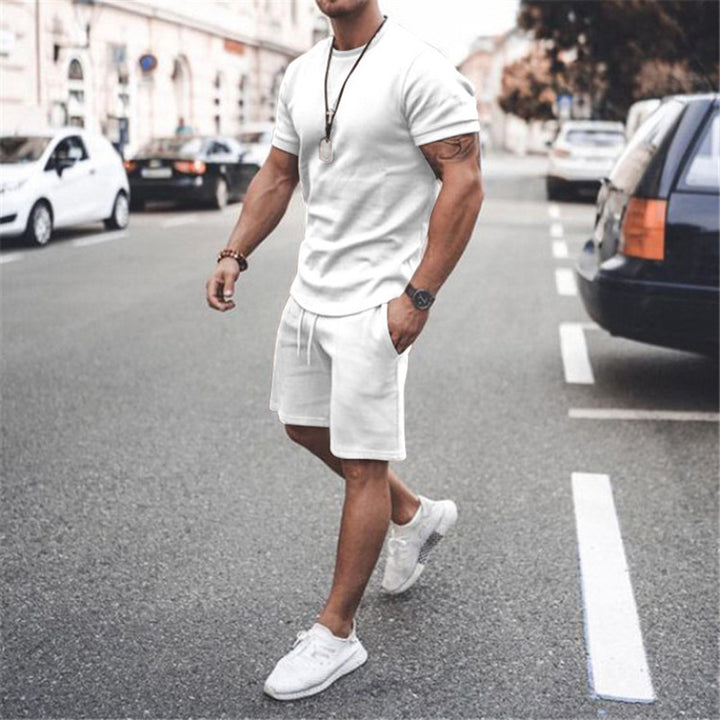 Men's summer sports set with breathable t-shirt and shorts Lune London