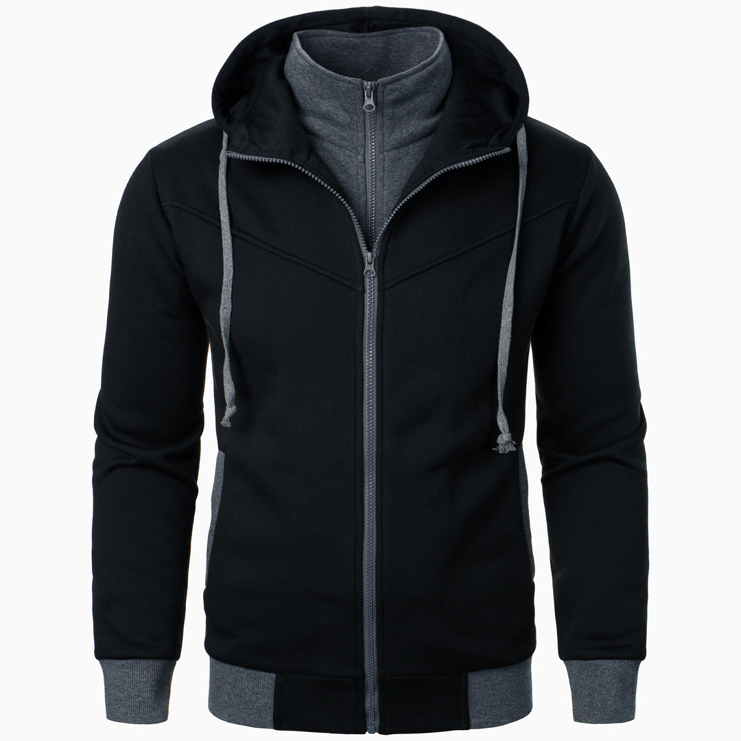 Men's sporty hooded jacket with double-layer design and modern accents Lune London