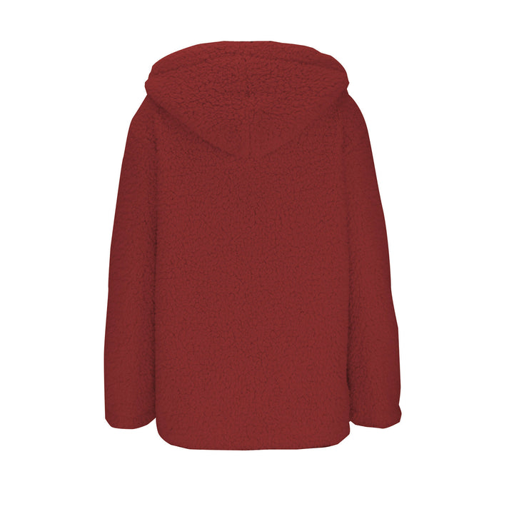 Ladies cozy fleece jacket with hood and practical pockets Lune London