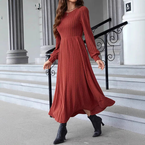 Amarae Long Sleeve Knit Maxi Dress for Women
