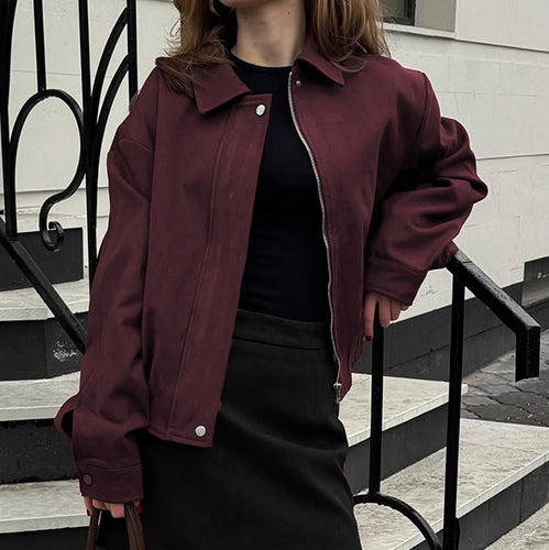 Amarae Women's Casual Bomber Jacket