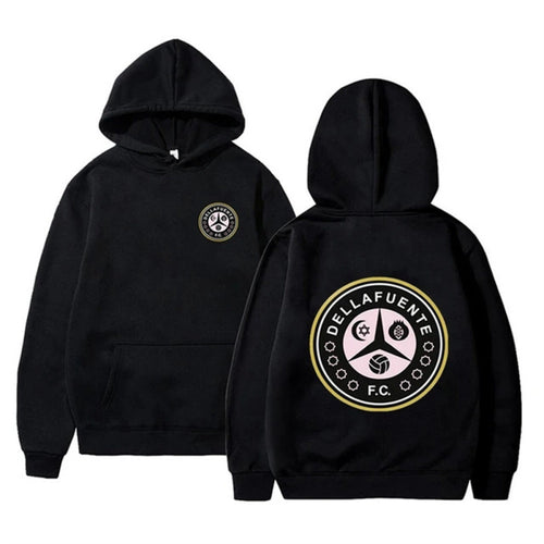 Women's hooded sweatshirt with unique club design and soft fleece Amarae