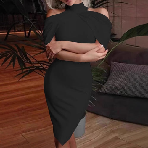 Elegant maxi dress for women with an off-shoulder design and subtle draping Amarae