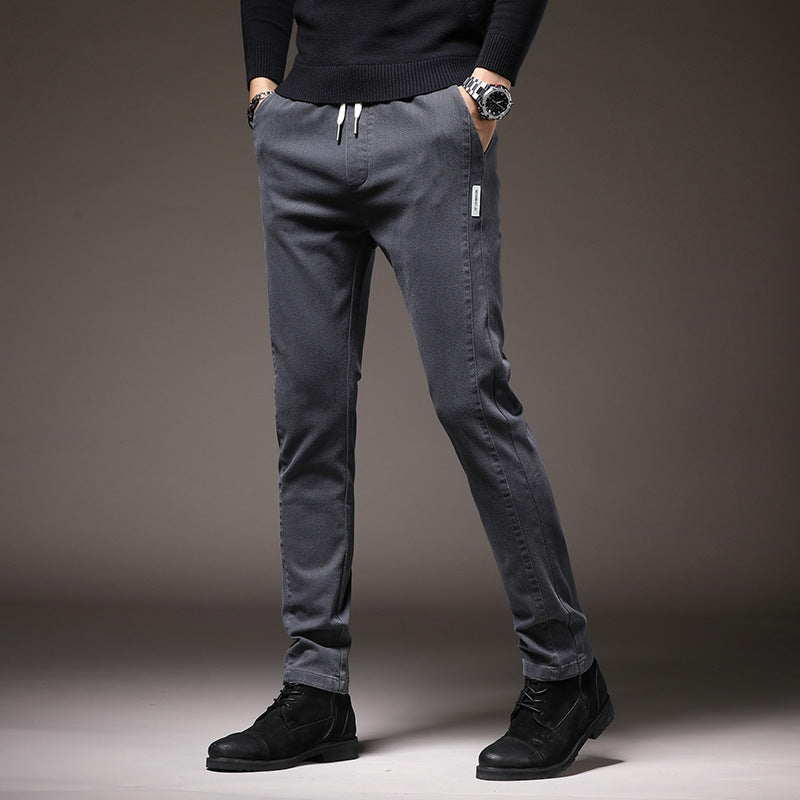 Comfortable chino pants for men with elastic waistband Lune London
