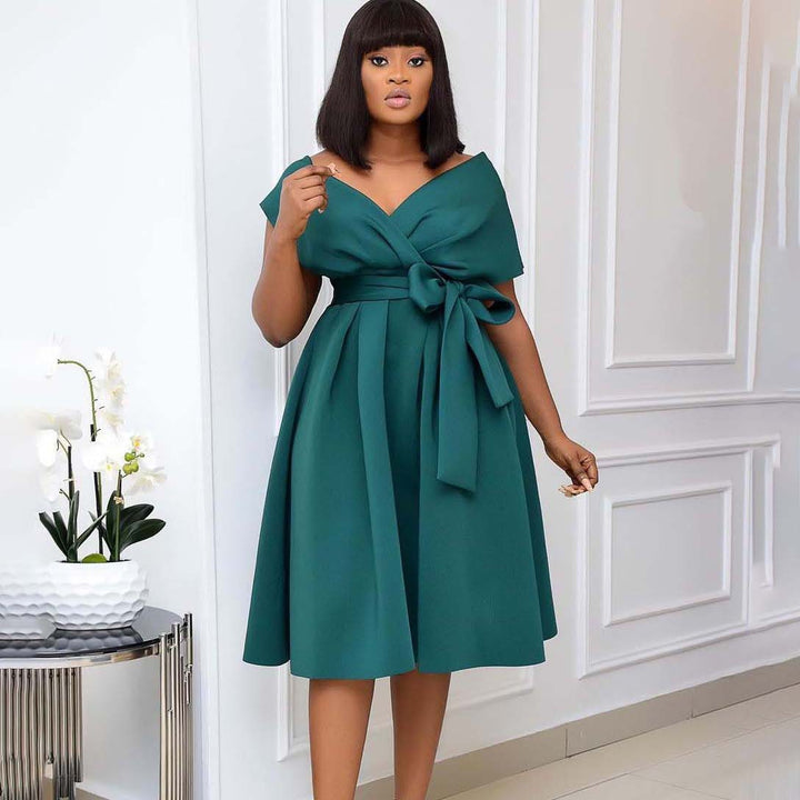 Wrap dress for women with a fluid cut and practical pockets Lune London