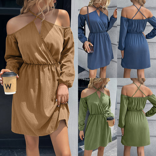 Wrap dress for women with a plunging neckline and elegant waist Amarae