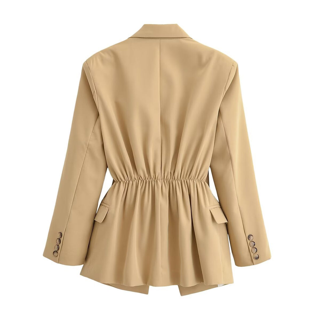 Women's oversized blazer with pointed lapels and flap pockets Amarae