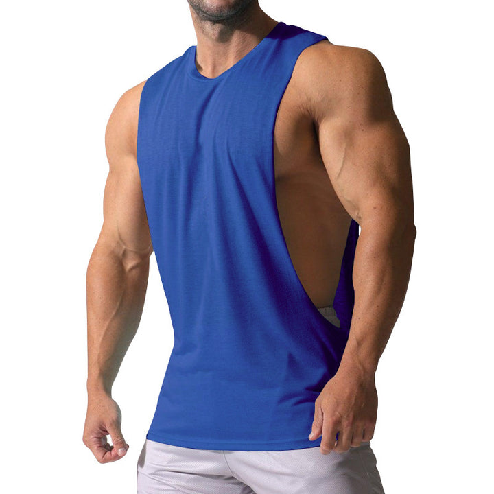 Men's sleeveless sports shirt with deep back neckline and breathable material Lune London