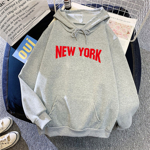 Women's hoodie with stylish New York design Chic & Stil