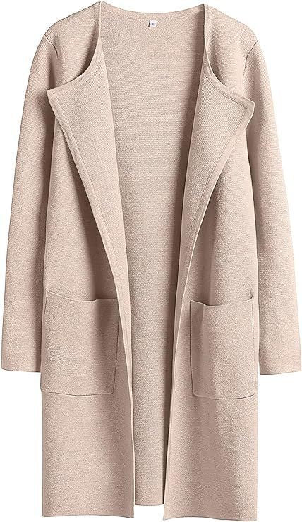 Knit coat for women with a relaxed fit and practical pockets Lune London