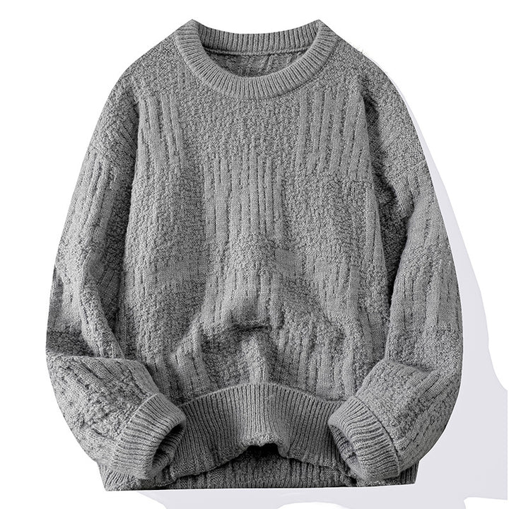 Knit sweater for women with structured pattern Lune London
