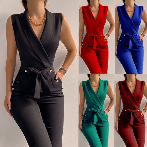 Dress women's with belt at the waist and elegant buttons Amarae