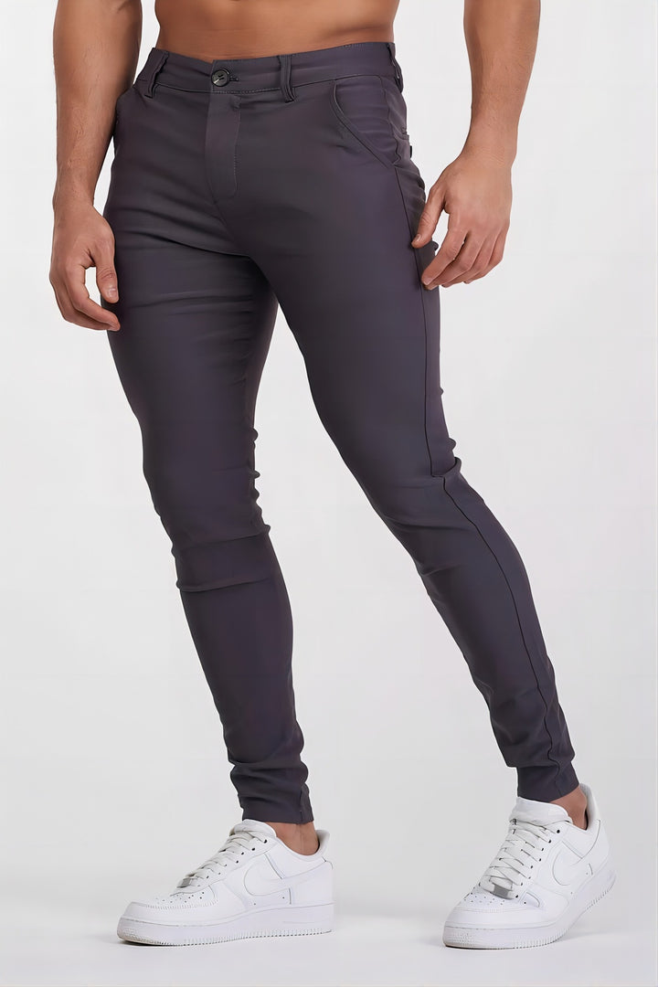 Slim-fit chinos for men with stretch content Lune London