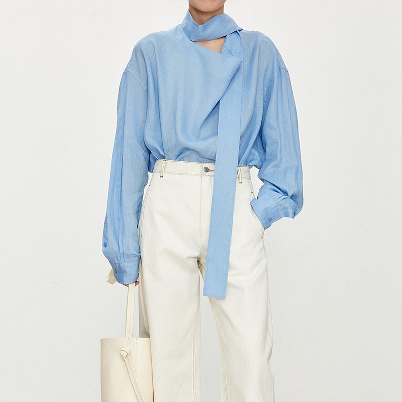 Blouse élégante pour femmes, décolletée, avec col raffiné Chic & Stil