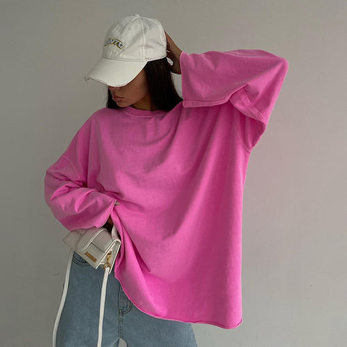 Amarae oversized casual long sleeve shirt for women