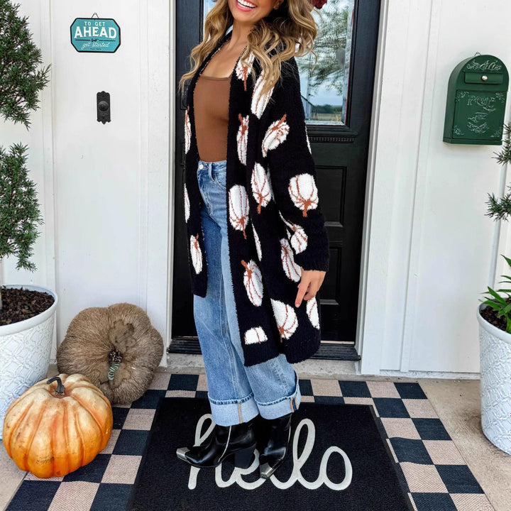 Women's coat with creative Halloween pattern Lune London