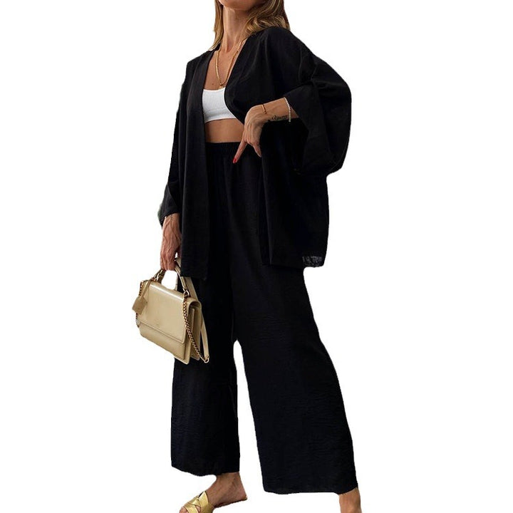 Casual 2-in-1 set for women with hoodie and wide trousers Lune London