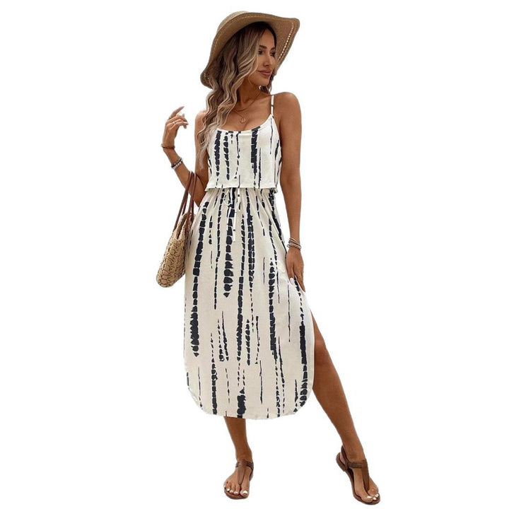 Lune London Women's Bohemian Maxi Dress with Side Slit