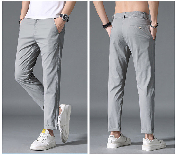 Trendy chino pants for men with elastic waistband and practical pockets Lune London