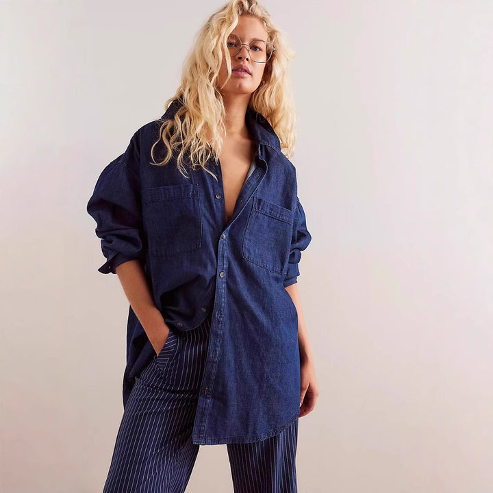 Women Oversized Denim Shirt Amarae