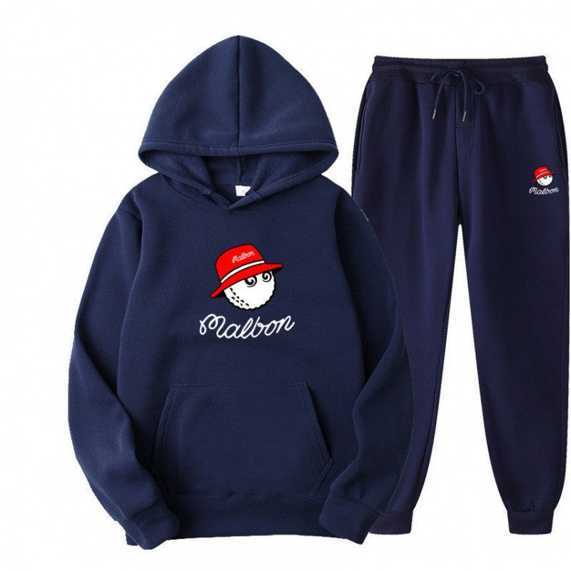 Women's leisure hoodie suit with playful graphic design and practical pockets Chic & Stil