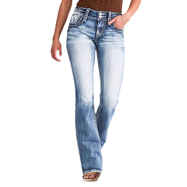 Women's Flared Jeans with High Waist and Casual Cut Lune London