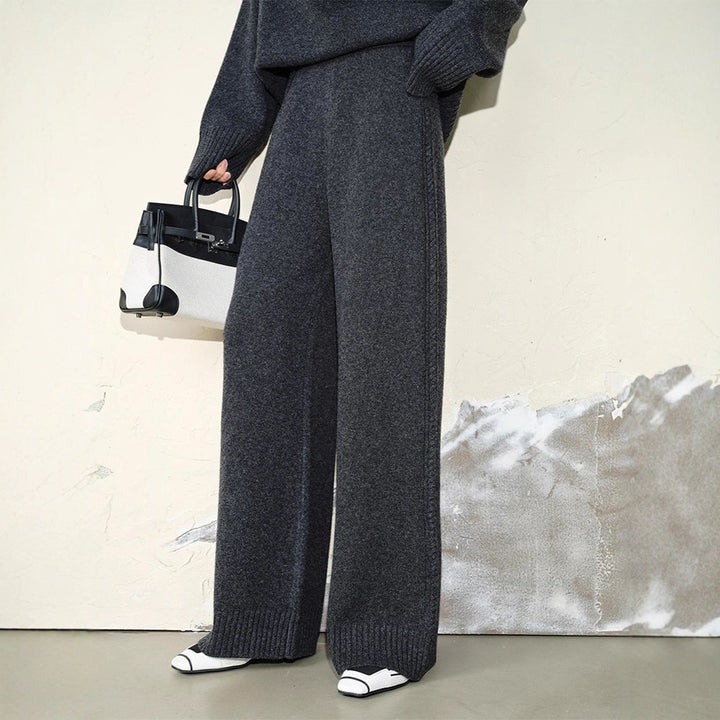 Pantalons en tricot confortables et doux pour femmes Chic & Stil