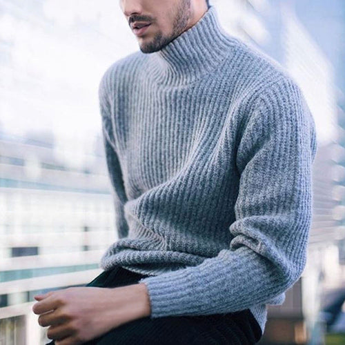 Men's Turtleneck Sweater Made Of High-Quality Wool Amarae