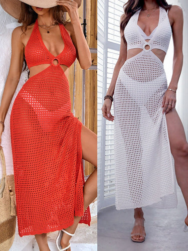 Elegant covered crochet maxi dress for women Amarae