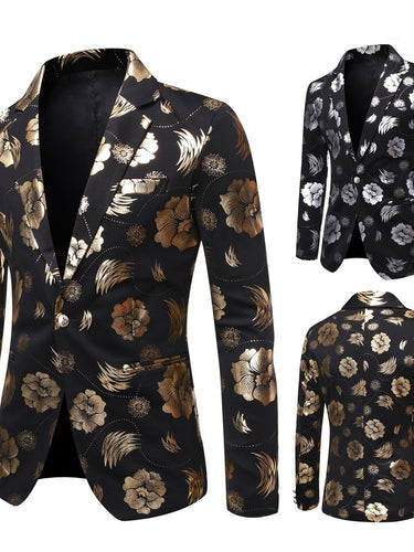 Veste élégante pour hommes avec un motif floral luxueux Amarae