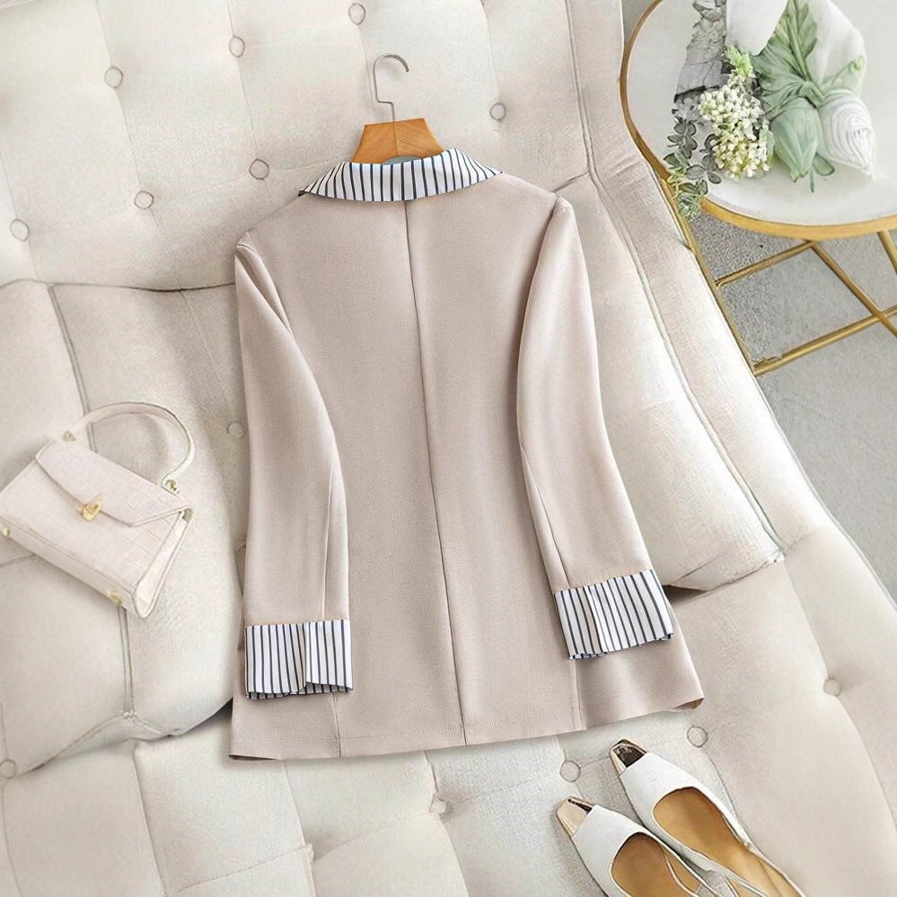 Elegant linen blazer for women with an extra-large cut and modern details Lune London