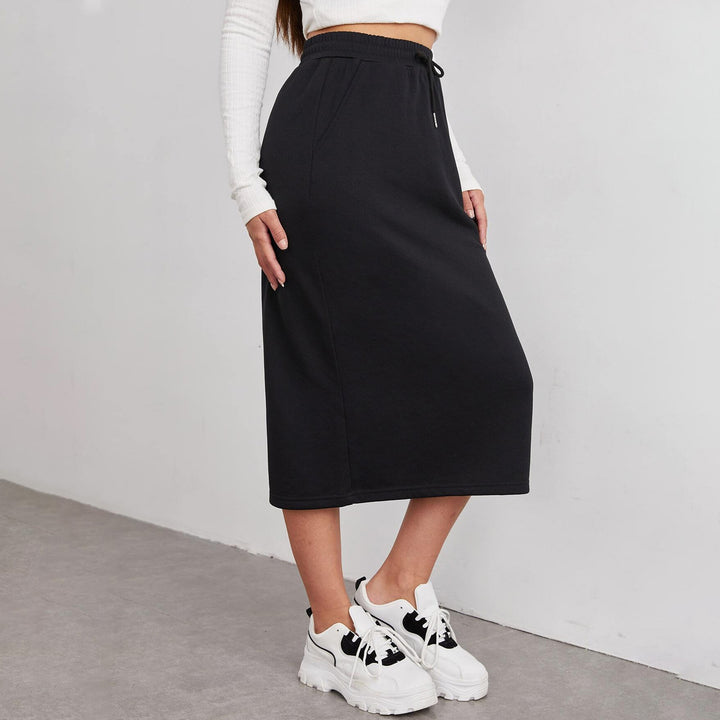 Casual jersey skirt for women with elastic waist Lune London