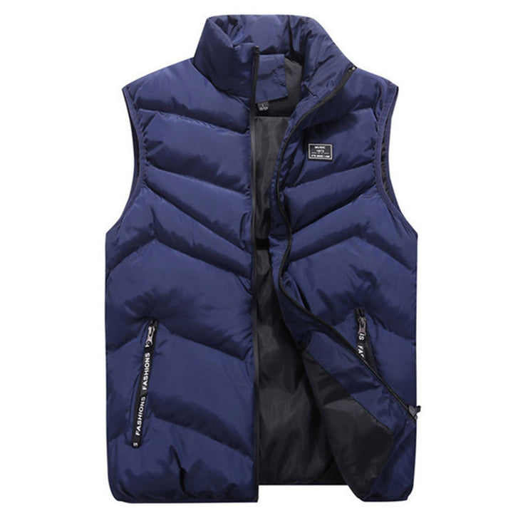 Ladies quilted gilet with high collar and zippered side pockets Amarae