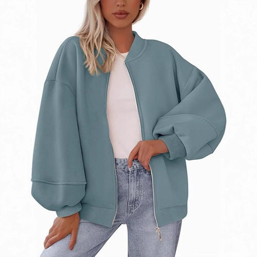 Ladies Casual Oversized Sweat Jacket Amarae