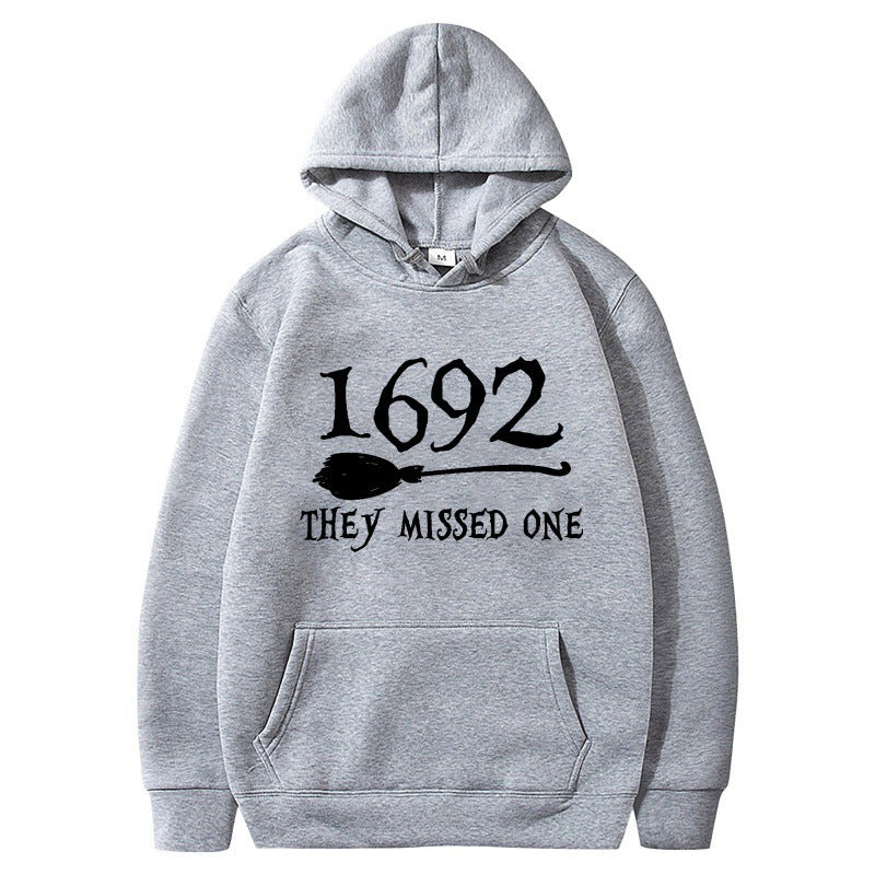 Women’s hooded sweatshirt with creative Halloween motif and loose fit Lune London