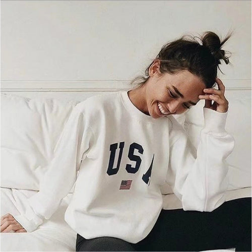 Oversized sweatshirt for women with creative print Amarae