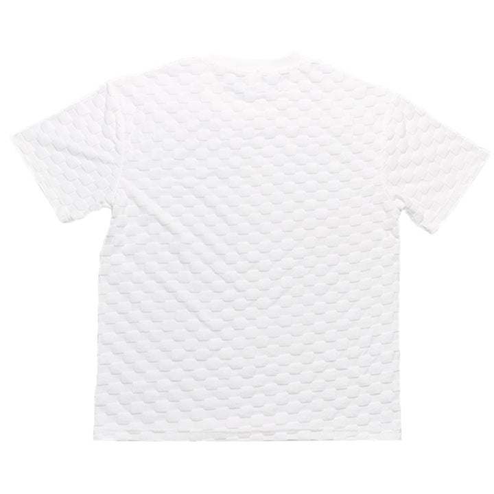 Casual men's outfit with checked pattern t-shirt and shorts Lune London