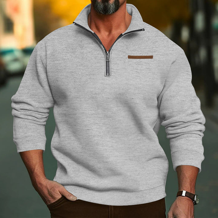 Men's Fleece Zip Sweatshirt Lune London