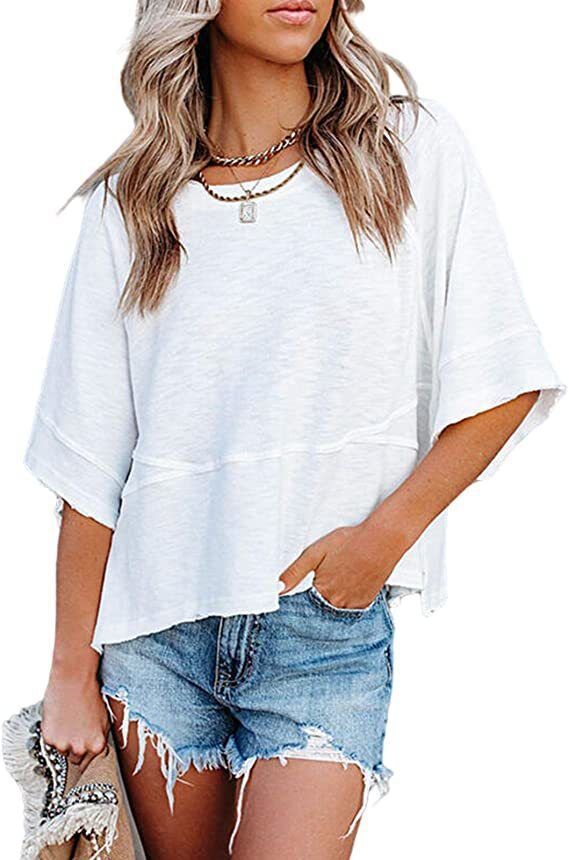 Chic and Stylish Quarter Sleeve Boxy Top for Women
