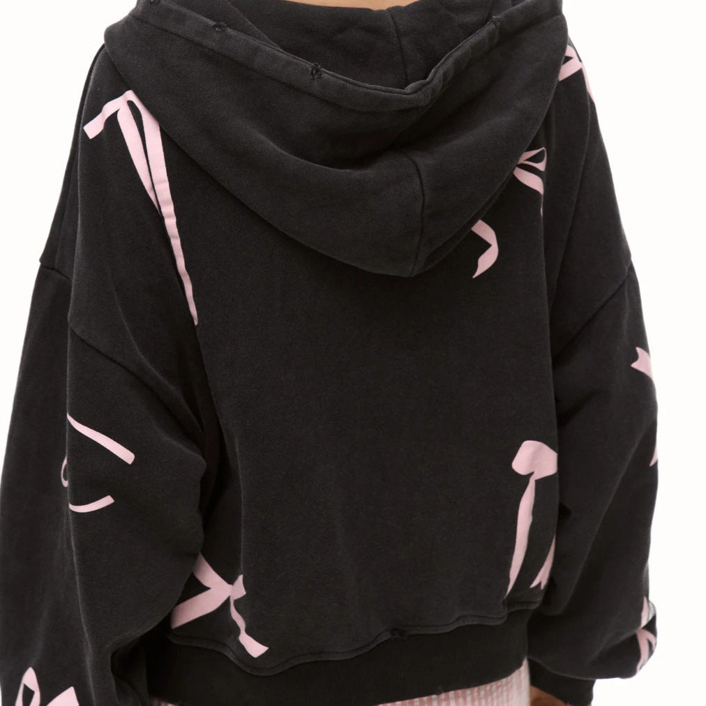 Oversized hoodie for women with a high-impact stripe design Lune London