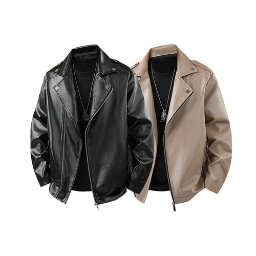 Ladies classic faux leather biker jacket Amarae