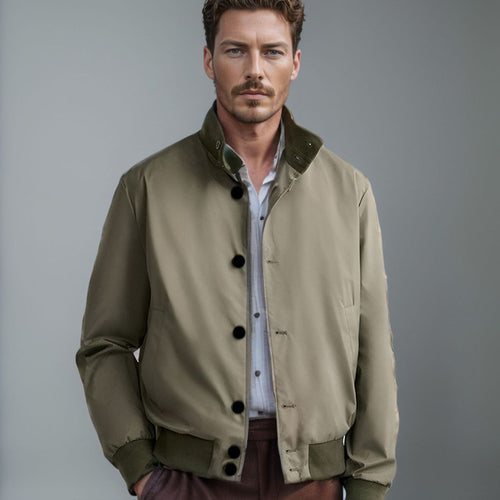 Men's sporty transition jacket with zip Amarae