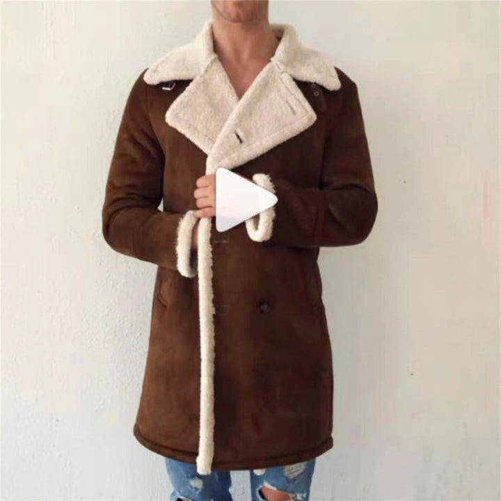 Men's sheepskin coat with luxurious plush lining Amarae